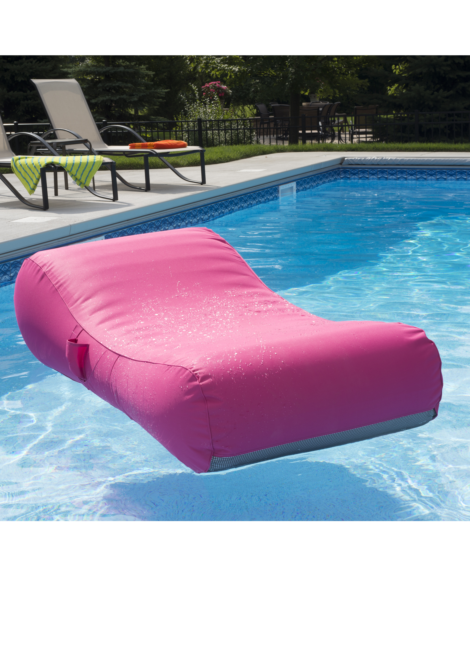 Capri Inflatable Lounger Fuchsia - LINERS